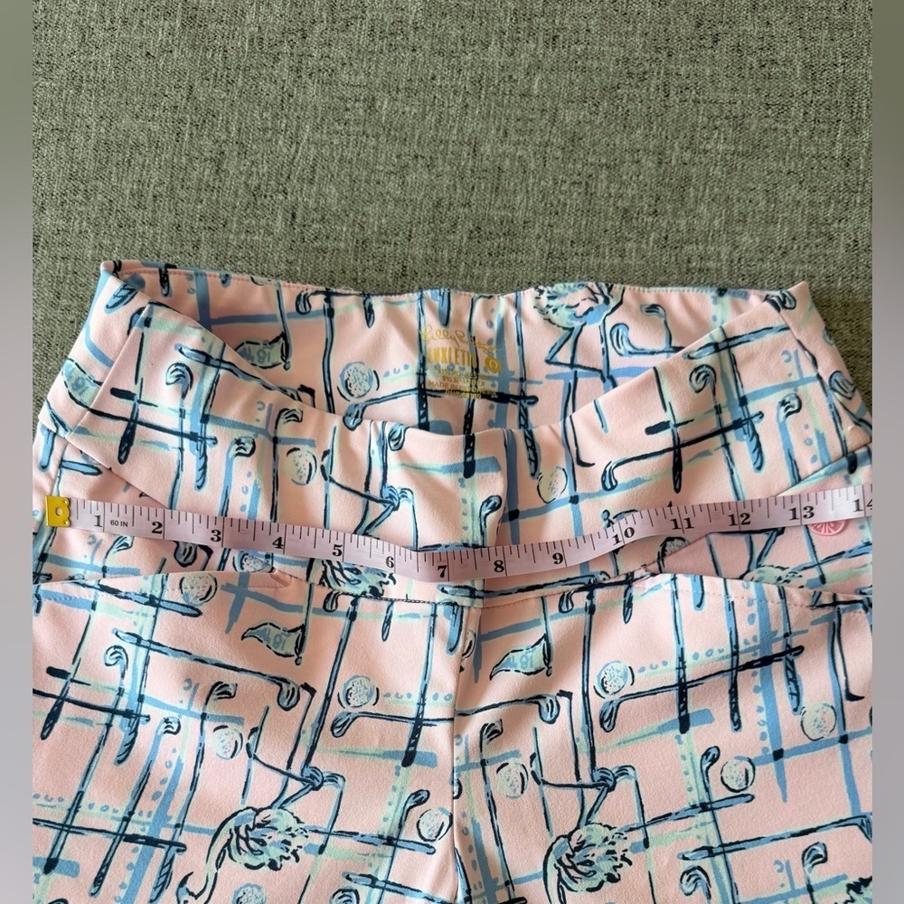 Lilly Pulitzer Luxletic Corso Golf Pants in the "Talk Birdie to Me" print XXS - Picture 4 of 8